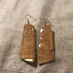 Cork Dangle Earrings